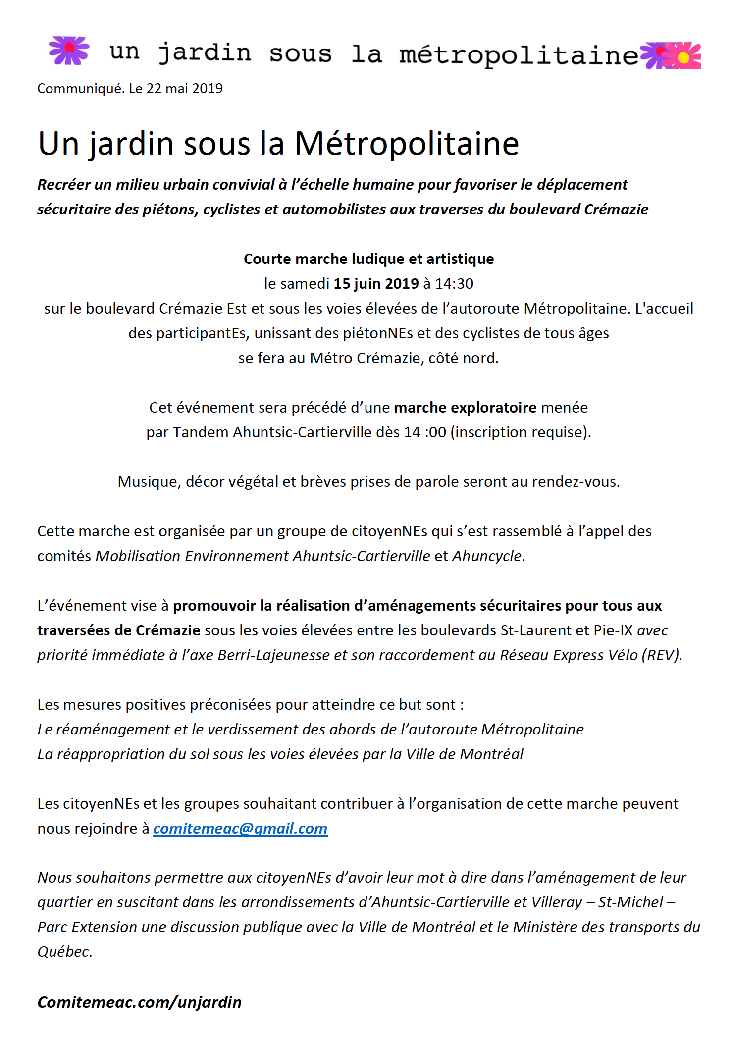 Un jardin sous la Métropolitaine_communiqué